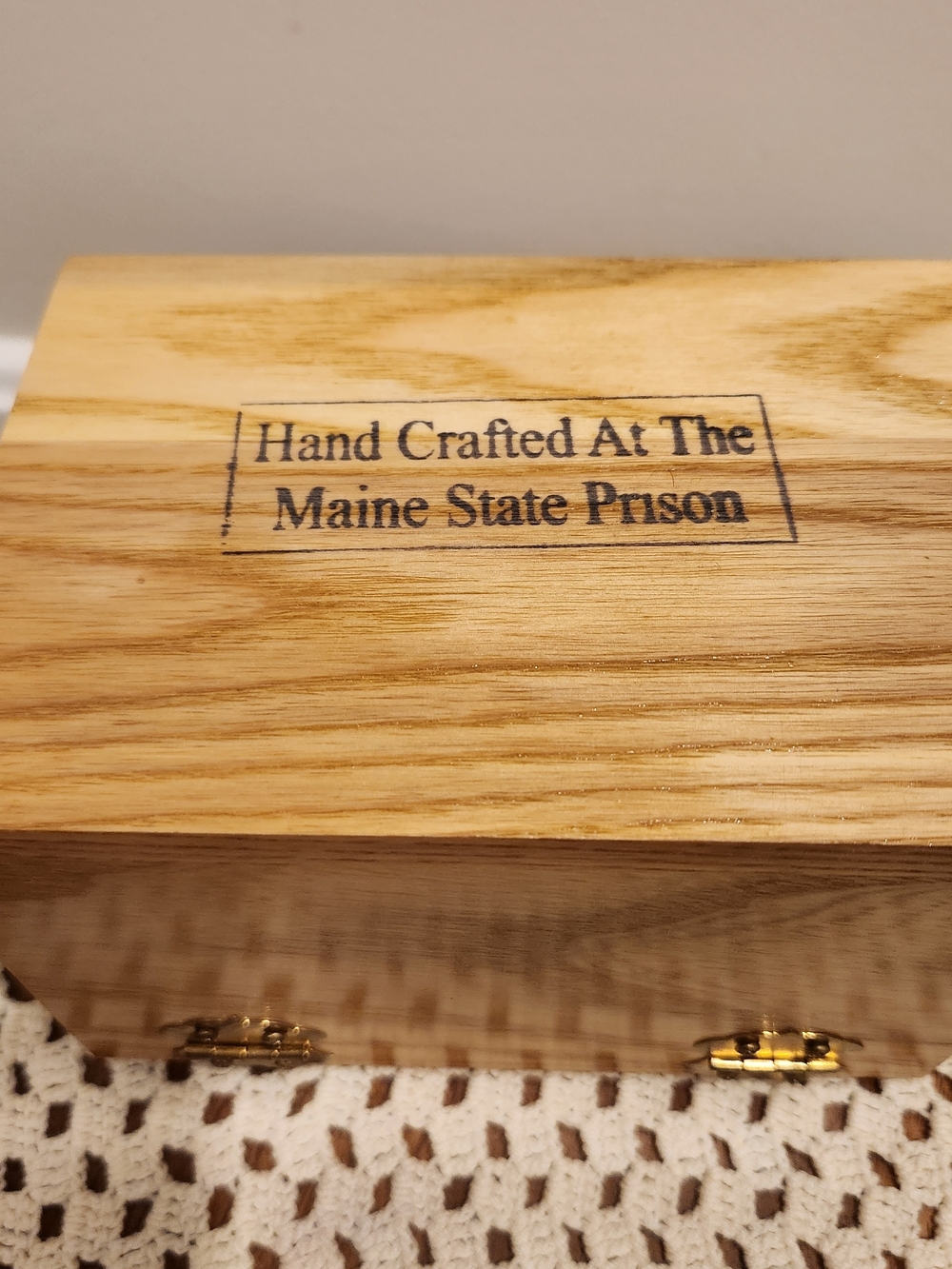 Natural Light Wood Recipe Card Box w/ Dividers Handcrafted At Maine State Prison - Picture 11 of 14